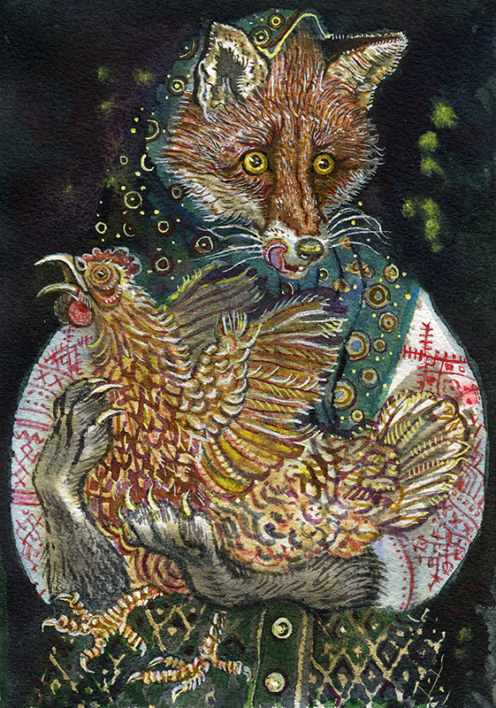 Лиса-лапотница. Сказка В. Даля.