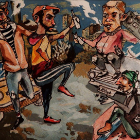 Эскиз оформления барной стойки