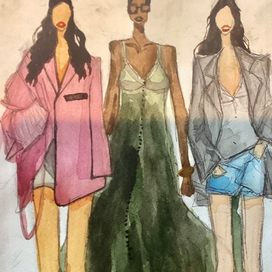 Модели в разной одежде