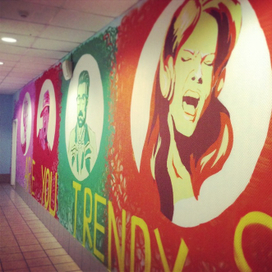 Оформление торгового центра . Поп Арт . Граффити 