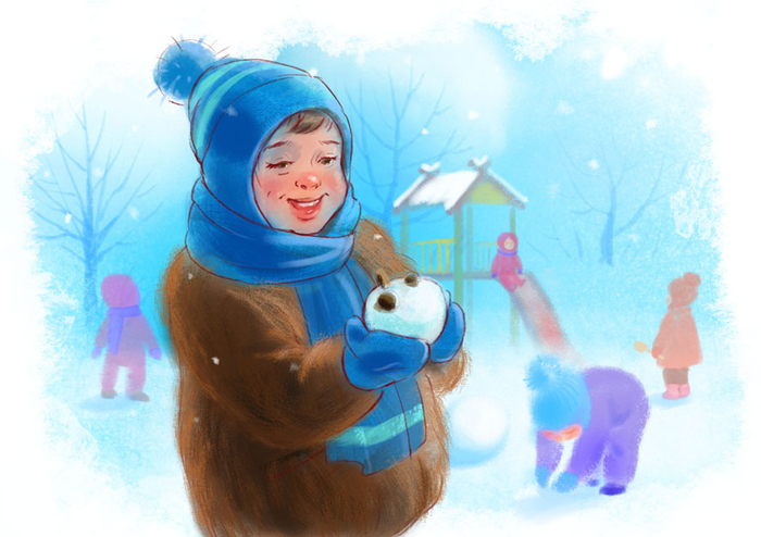 Снежный колобок