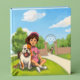Обложка для детской книги по английскому языку