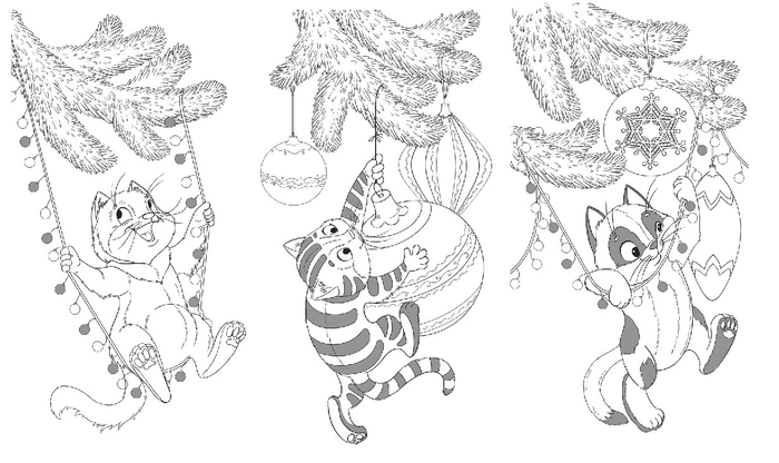 веселые котята