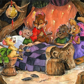 Персонажи из мультфильма "Секрет Н.И.М.Х."