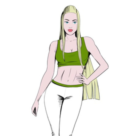 Девушка блондинка