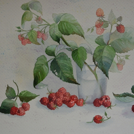 Натюрморт с малинкой 