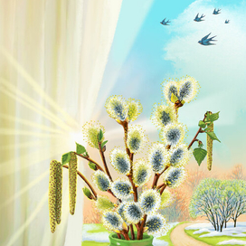 "А в моем окошке солнышко встает..." Анжела Снежкова