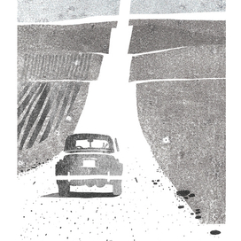 Иллюстрация к роману Керуака "В дороге"