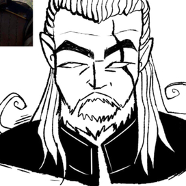 Серия иллюстраций в стиле эскиза для тату