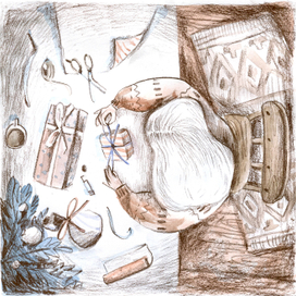 Упаковываю подарки