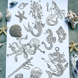 Винтажные русалки.