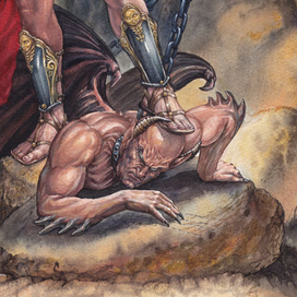 Фрагмент иллюстрации "Архангел Михаил"