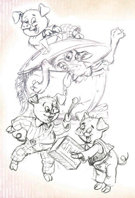 нам не страшен серый волк! (эскиз)