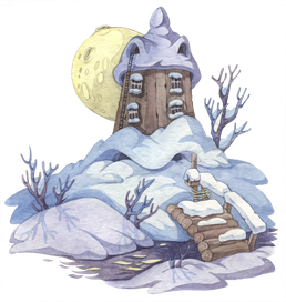 Иллюстрация к " Волшебная зима" Туве Янссон.