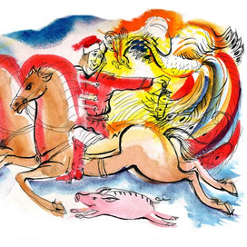 Сказка "Кобыла-сорок пежин...."