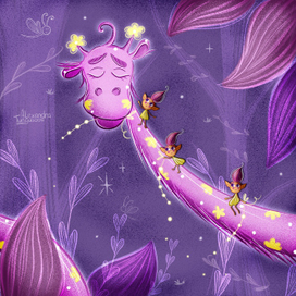 Цветочный жираф 