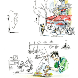 Сцены из жизни кафе и ресторанов