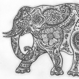 Слоник a ля Зентэнгл.