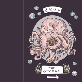 Обложка комикса про осьминога Хьюго
