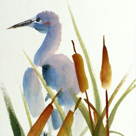 Открытка на рисовой бумаге