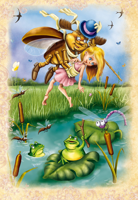 Дюймовочка( вариант-жуки  милые и добродушные;))