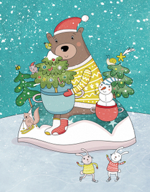 новогодний мишка