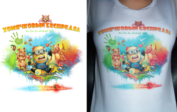 Принт на футболке