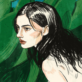 Девушка у кактусов