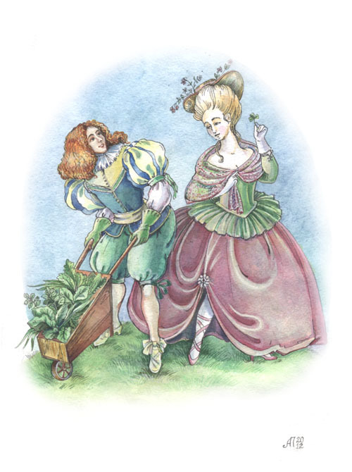 Зеленый салат.