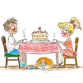 Иллюстрация ко дню кондитера.