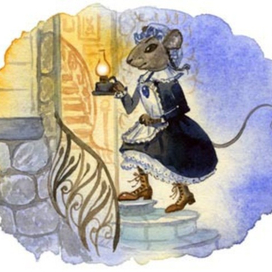 Концовка из "Лиса Улисса". Мышь горничная.