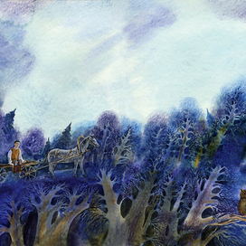 иллюстрация к поэме Г.Тукая " Шурале"