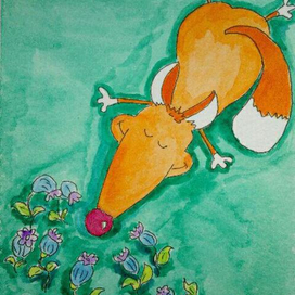 а я все лежу, нос не отвожу 