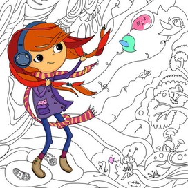 Страничка для разукраски.