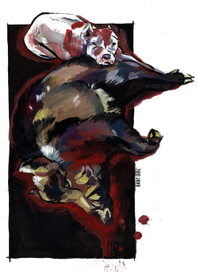 серия работ "Аргентинский дог"