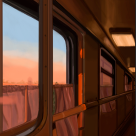 Поездка в поезде