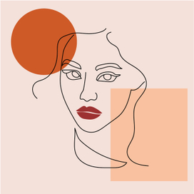 Line art.Портрет