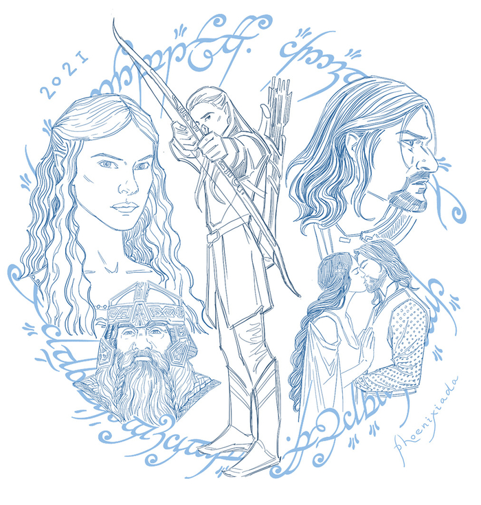 Наброски с Властелина Колец