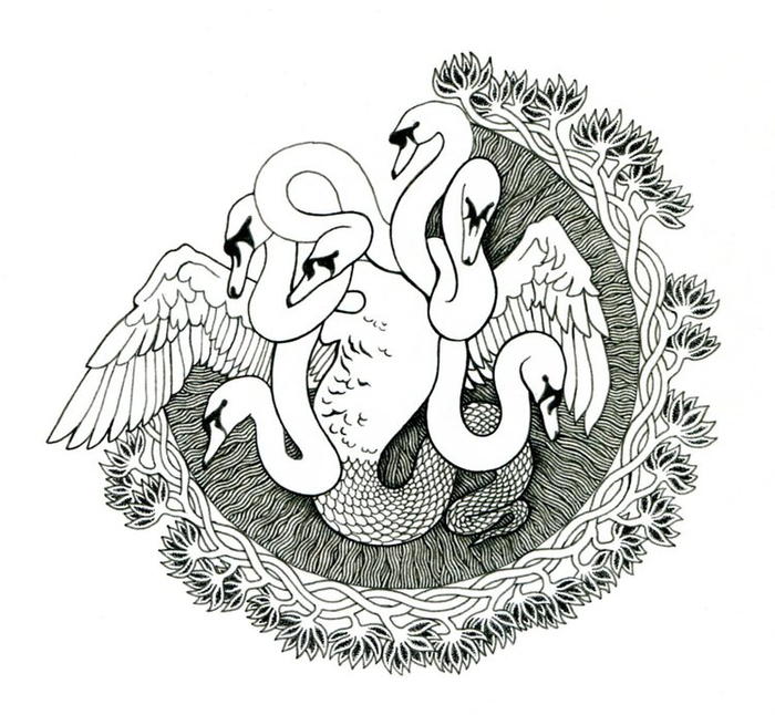 Лебедь-дракон