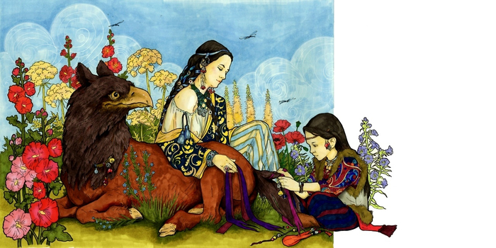 иллюстрация к книге Марики Становой "Рождение экзекутора"