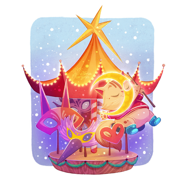 Кот хороводовод карнавальных масок