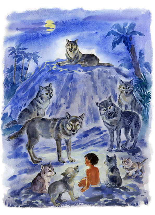 Маугли в стае