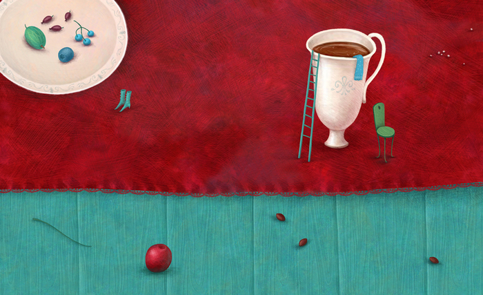 ГАНС ХРИСТИАН АНДЕРСЕН / ДЮЙМОВОЧКА / форзац