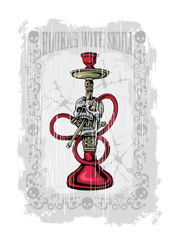 кальян с черепом