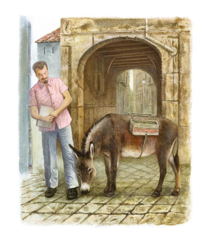 Странный ослик