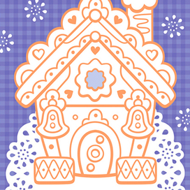 Раскраска пряничный домик игровые задания в детский журнал