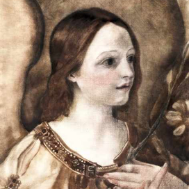 Ангел с цветком. Копия