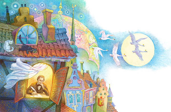 распашной титул к Андерсену