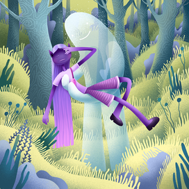 Рисунок из серии "Духи леса"