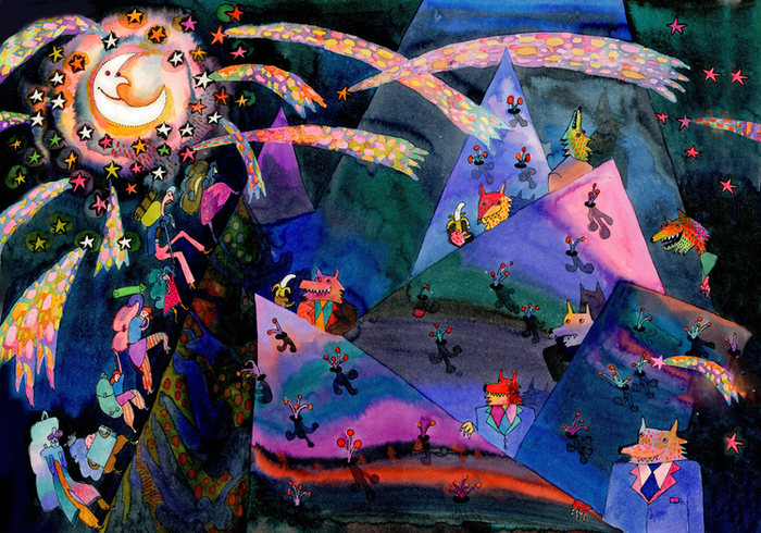 "Vaivorykste, Eolo juros pirate"/ Восхождение в гору